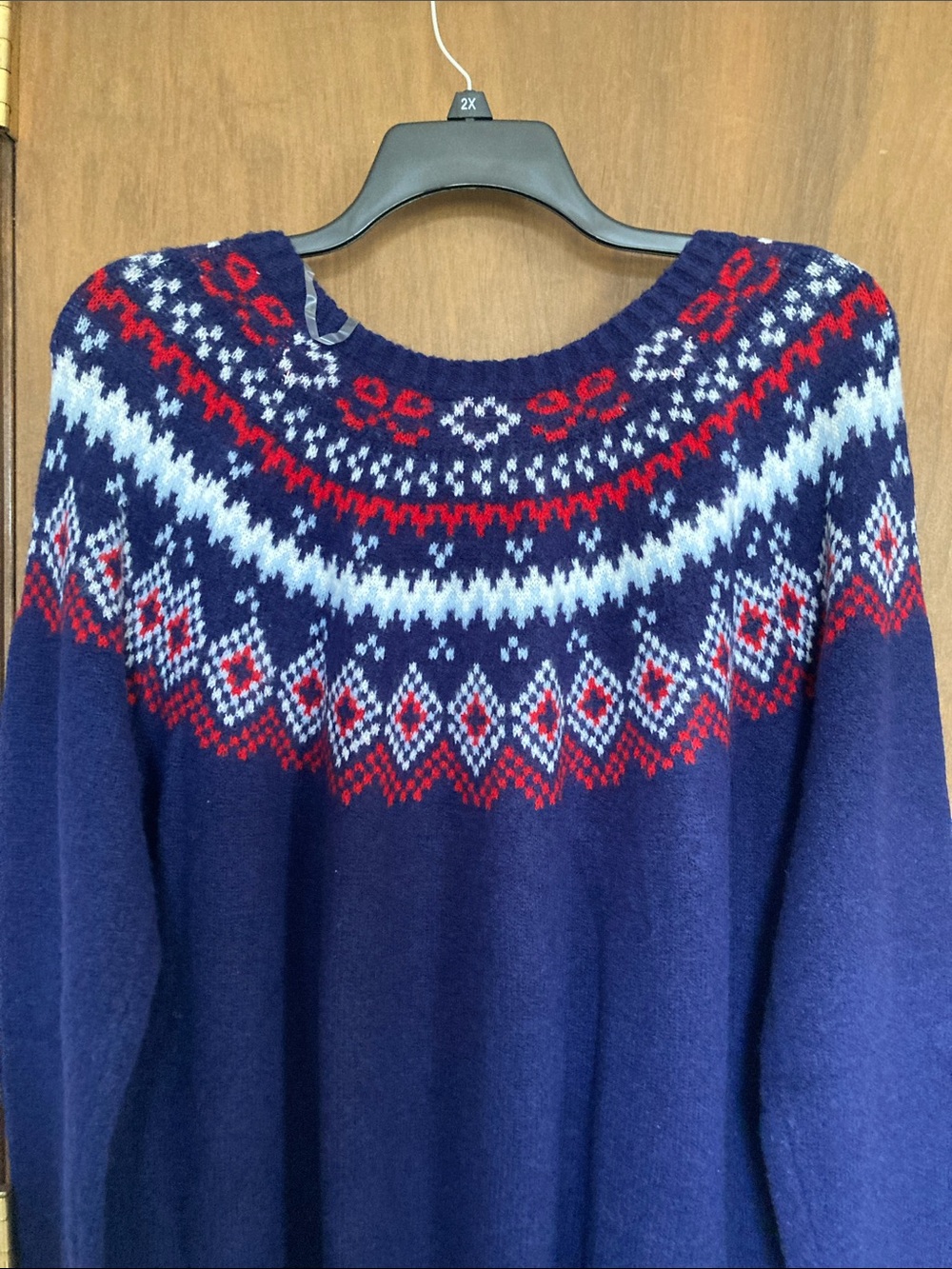 Inner circle crewneck sweater with fair isle like print casual business size 2X - Picture 13 of 16